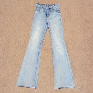 Express Light Blue Flare Jeans